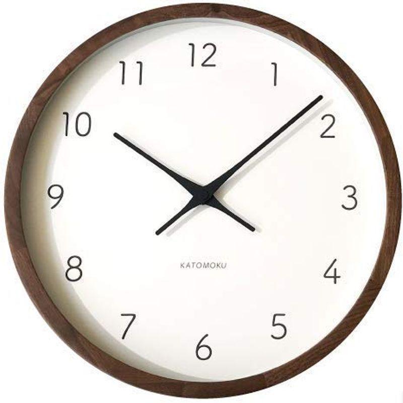 KATOMOKU muku clock 7 ウォールナット 電波時計 連続秒針 km-93RC φ306mm (電波時計)