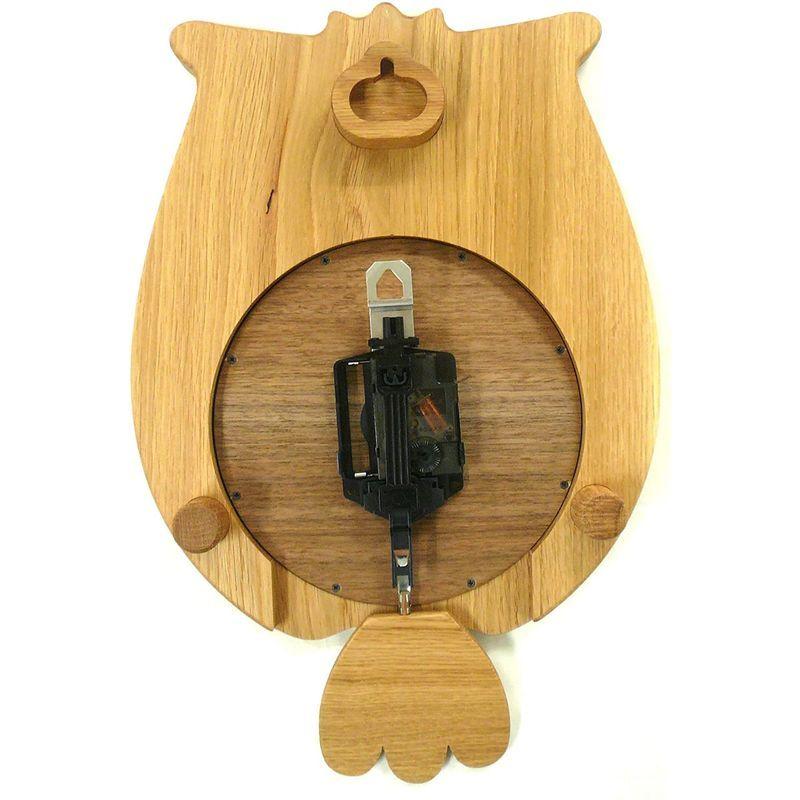 旭川家具 工房ペッカー ふくろう時計 F60 工房ペッカー ふくろう時計 F60