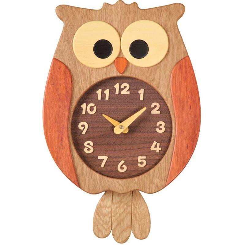 旭川家具 工房ペッカー ふくろう時計 F60 工房ペッカー ふくろう時計 F60