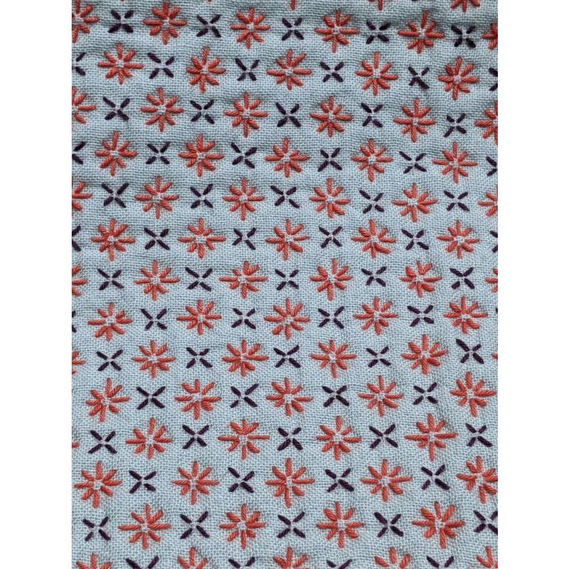 浅葱ページ ガイド点付きふきん（浅葱） : 刺し子糸の小鳥屋・Yahoo!店