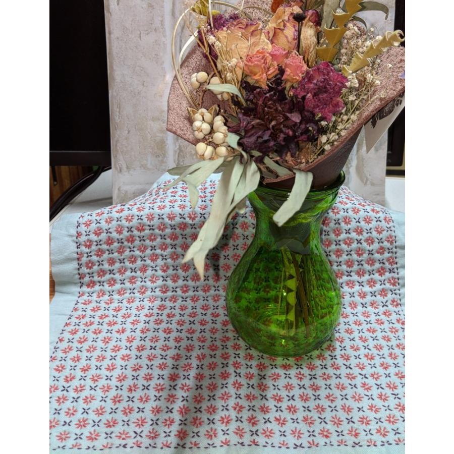 ガイド点付きふきん（浅葱） : 刺し子糸の小鳥屋・Yahoo!店