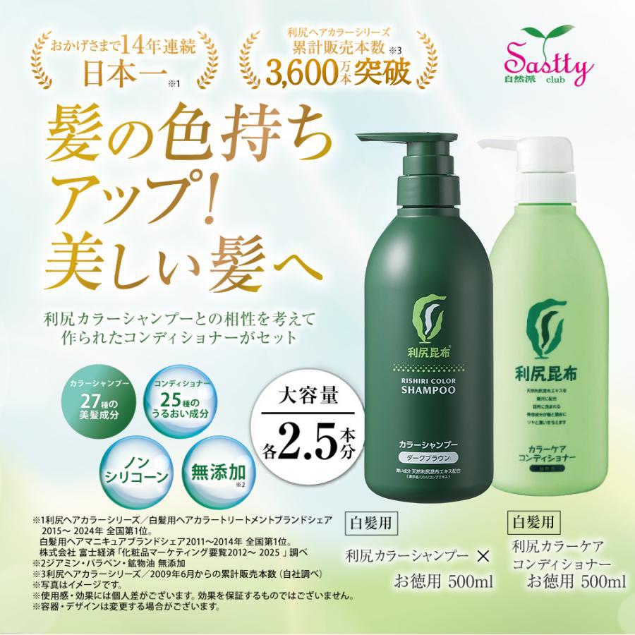【新品】Sastty サスティ 利尻カラーシャンプー ブラック500mlx2 Amazon | Sastty (サスティ) 【白髪用】大容量サイズ 利尻カラー