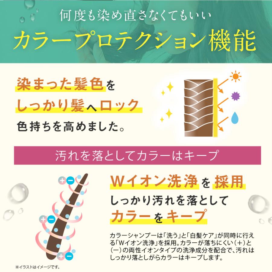カラーシャンプー 専用ボトル+詰め替え用 240ml セット 無添加