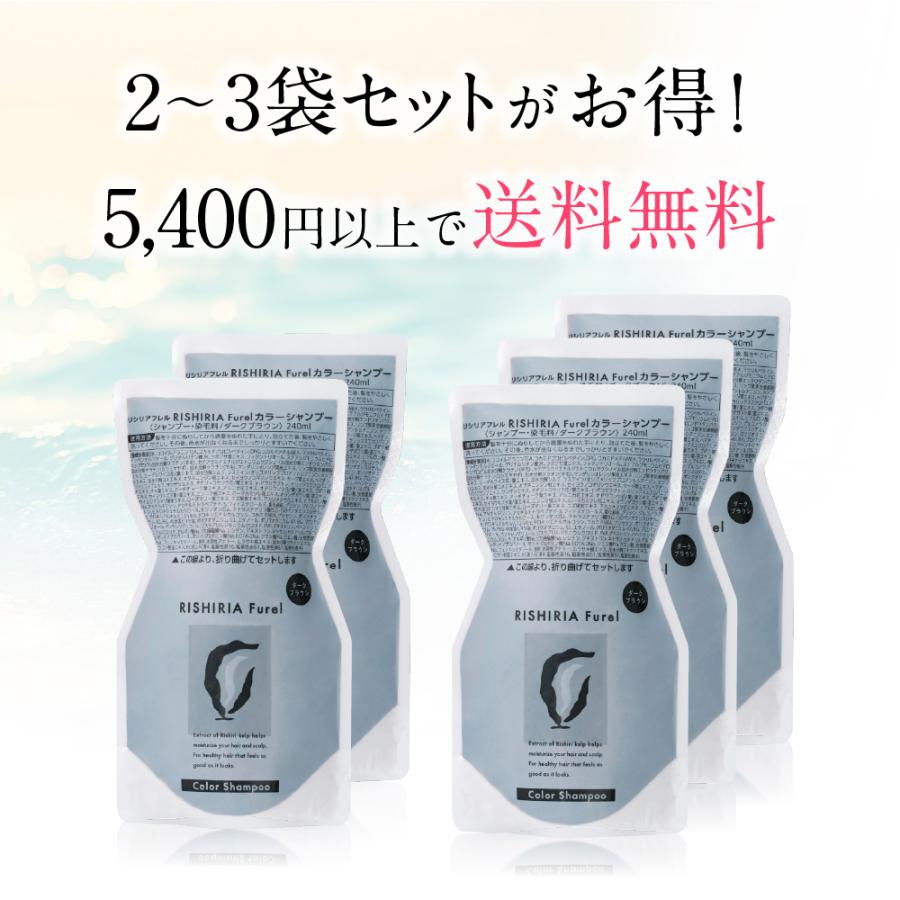カラーシャンプー 専用ボトル+詰め替え用 240ml セット 無添加