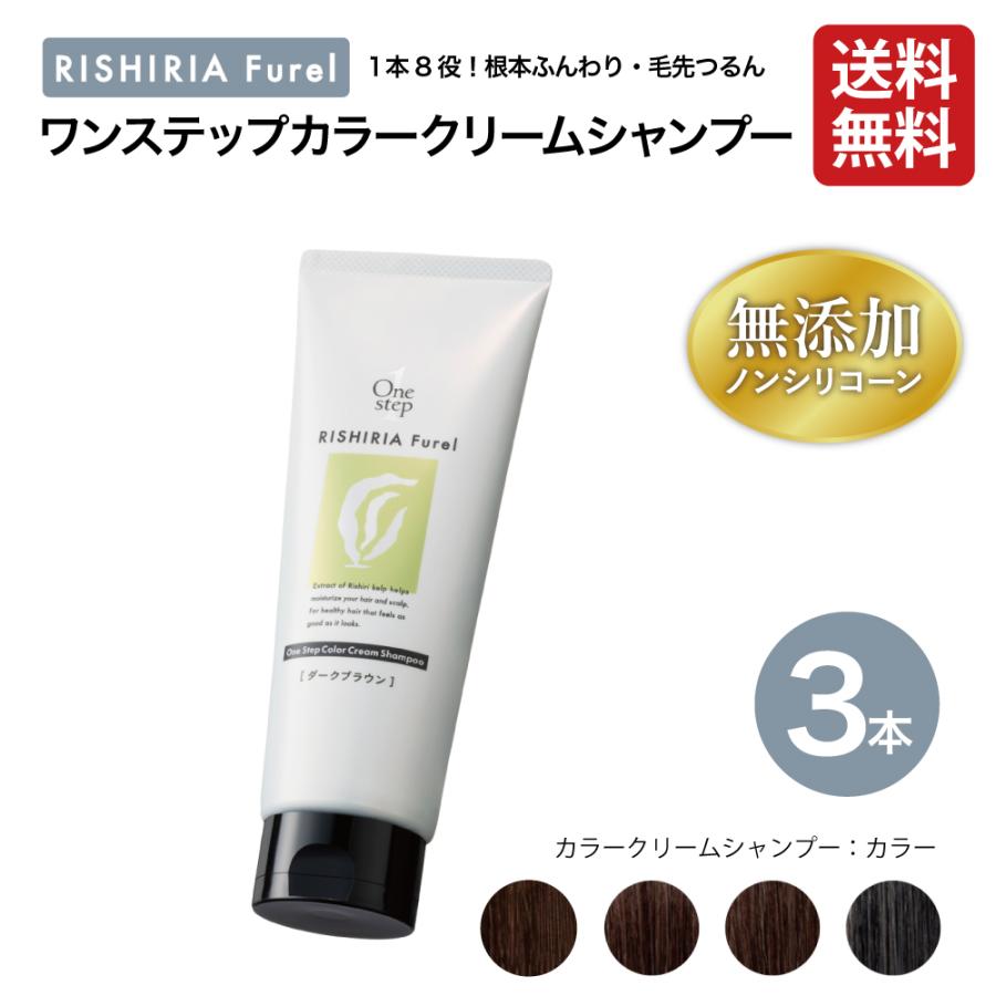 リシリアフレル ワンステップカラークリームシャンプー 240g 3本セット ワンステップカラークリームシャンプー3本セット 染める 洗う ダメージ