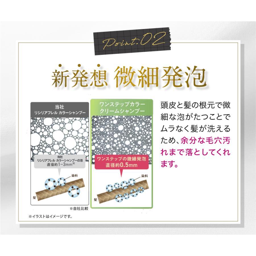 ワンステップカラークリームシャンプー3本セット 染める 洗う ダメージ