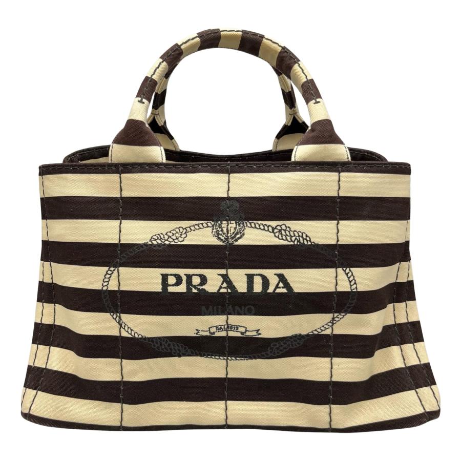 PRADA プラダ カナパ バッグ ブラウン キャンバス　新品未使用　付属品あり プラダ カナパ キャンバス 2WAYハンドバッグ ブラウン B2439G
