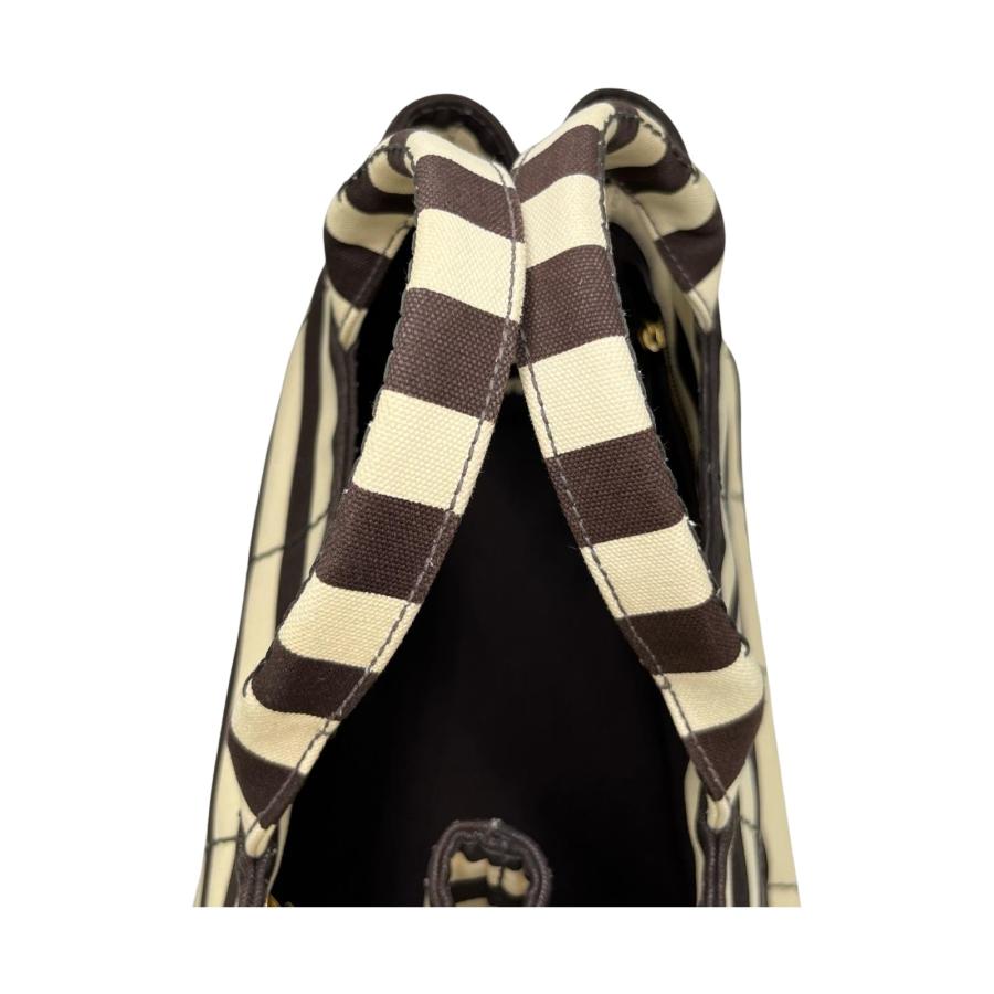 プラダ ボーダー カナパ PRADA プラダ ハンドバッグ カナパ ボーダー ショルダーバッグ