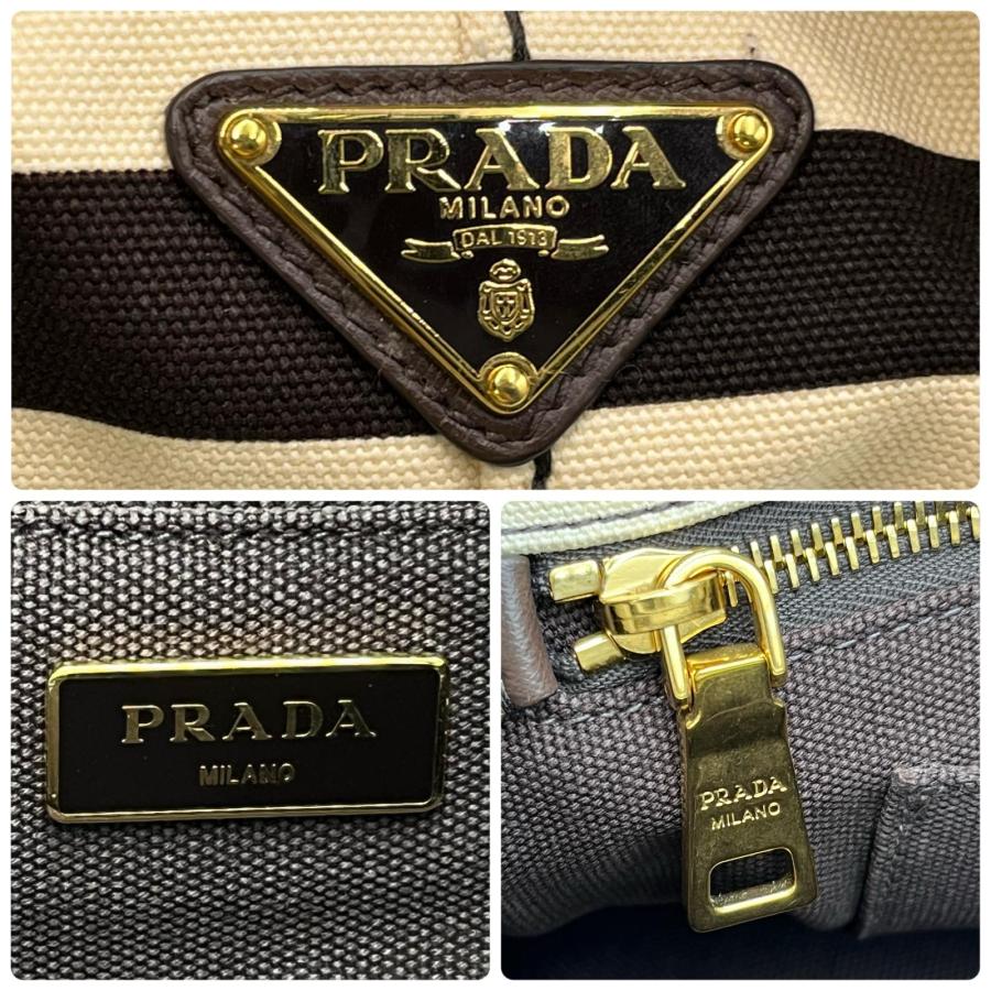 PRADA カナパ　ボーダーバッグ PRADA プラダ ハンドバッグ カナパ ボーダー ショルダーバッグ