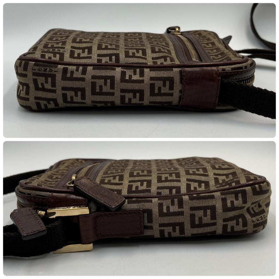 フェンディ FENDI ショルダーバッグ ズッカ柄 キャンバス ブラウン系 レディース_2