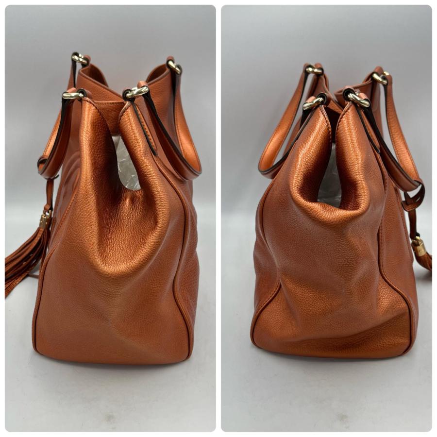 美品　GUCCI ハンドバッグ　ソーホー　オレンジ　レザー　グッチ GUCCI グッチ ハンドバッグ ソーホー レザー オレンジ レディース
