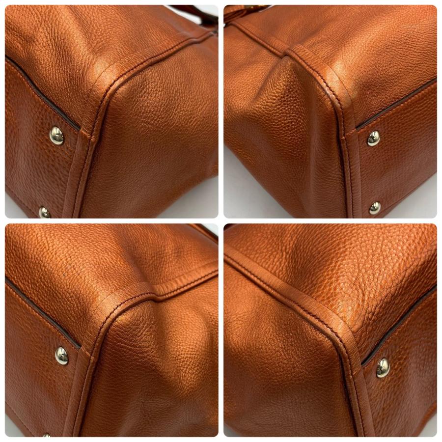 GUCCI グッチ ハンドバッグ ソーホー レザー オレンジ レディース