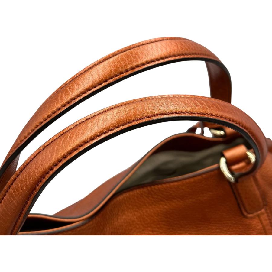 GUCCI グッチ ハンドバッグ ソーホー レザー オレンジ レディース