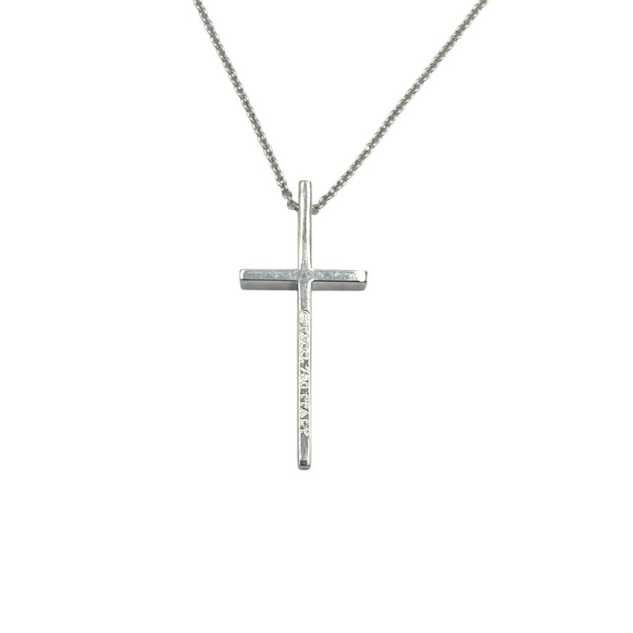 ティファニー TIFFANY&Co. ネックレス メトロクロス K18ホワイトゴールド レディース_2