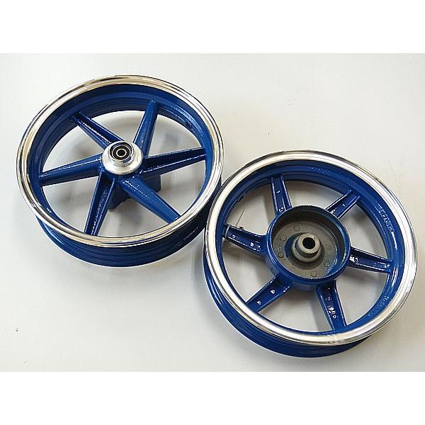 ライブディオ AF34/AF35 前後 アルミ ホイール セット ブルー |  | 02