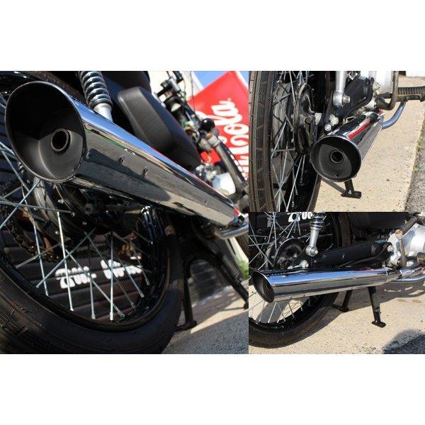 小鉄管　スーパーカブ　リトルカブ　コテツ管斜切りマフラー　中古美品 小鉄管スーパーカブリトルカブコテツ管斜切りマフラー中古美品