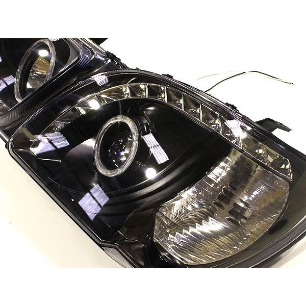 ランクル シグナス ヘッドライト LEDイカリング アウディ 風 LED