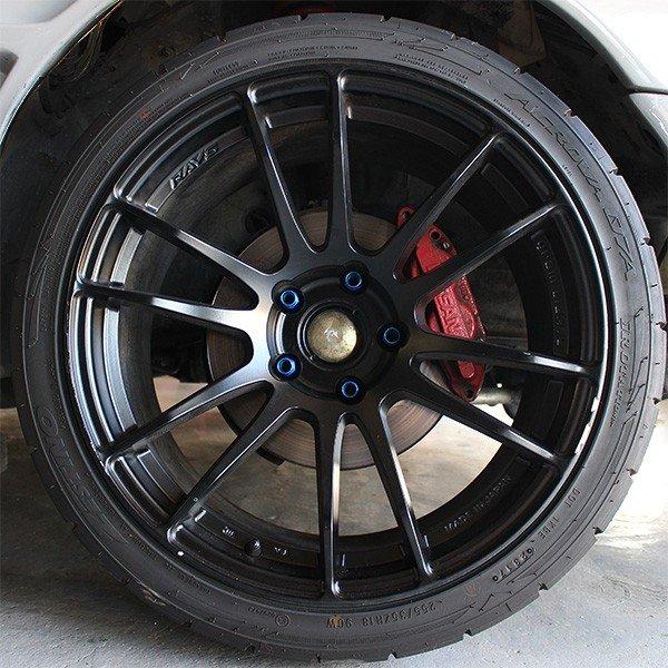 ロング ホイールナット ブルー 貫通ナット 17HEX M12xP1.5 48mm 20pcs