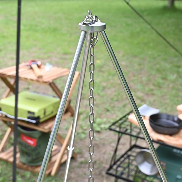 トライポッド ソロキャンプ 105cm コンパクト キャンプ バーベキューコンロ アウトドア 焚き火料理 アウトドア キャンプ用品 焚き火 料理 おしゃれ Sasukeproject 通販 Yahoo ショッピング