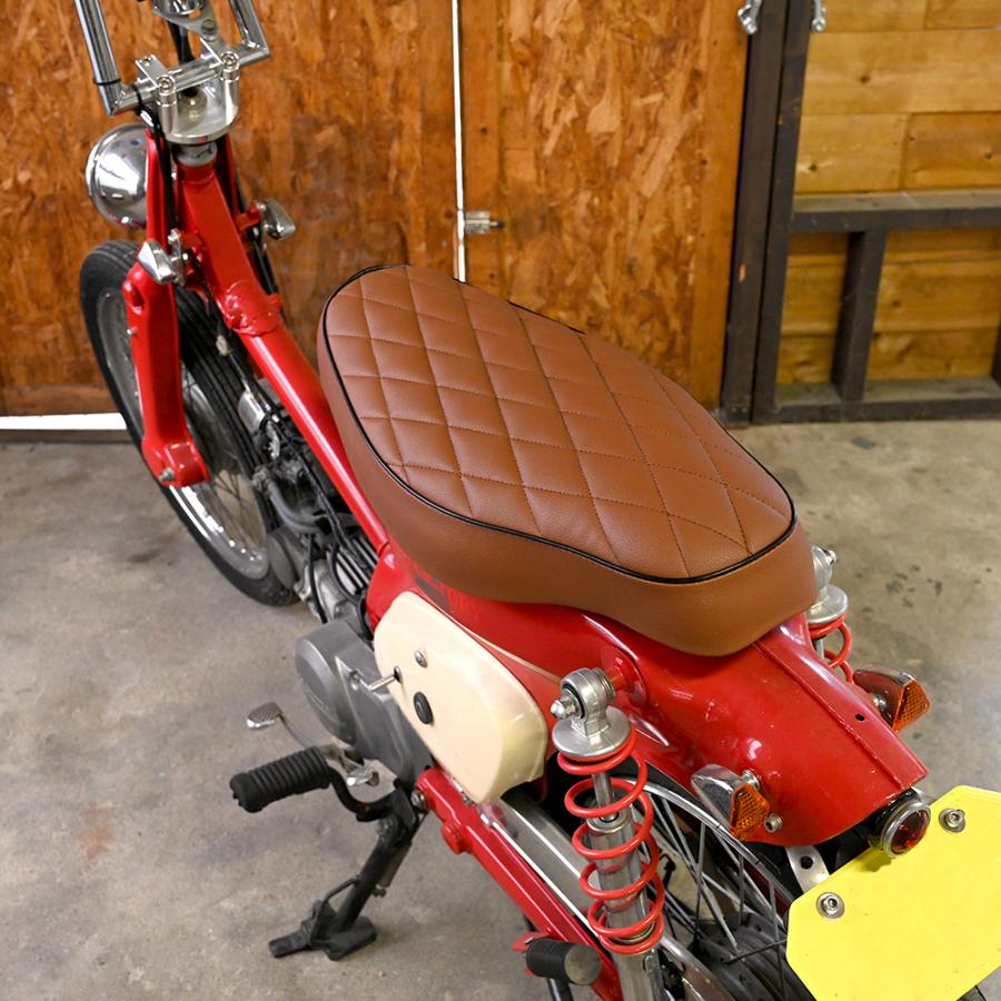 スーパーカブ　東京堂　ダブルシート　NEWブラウン スーパーカブ 東京堂 ダブルシート NEWブラウン - メルカリ