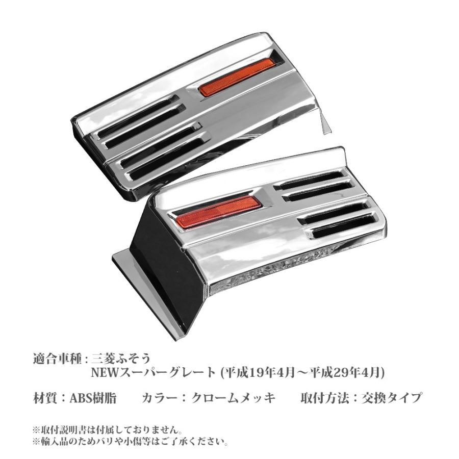 NEW スーパーグレート メッキ ステップカバー ロア ダブルタイプ 左右セット カスタム パーツ デコトラ トラックパーツ トラック用品 ドレスアップ