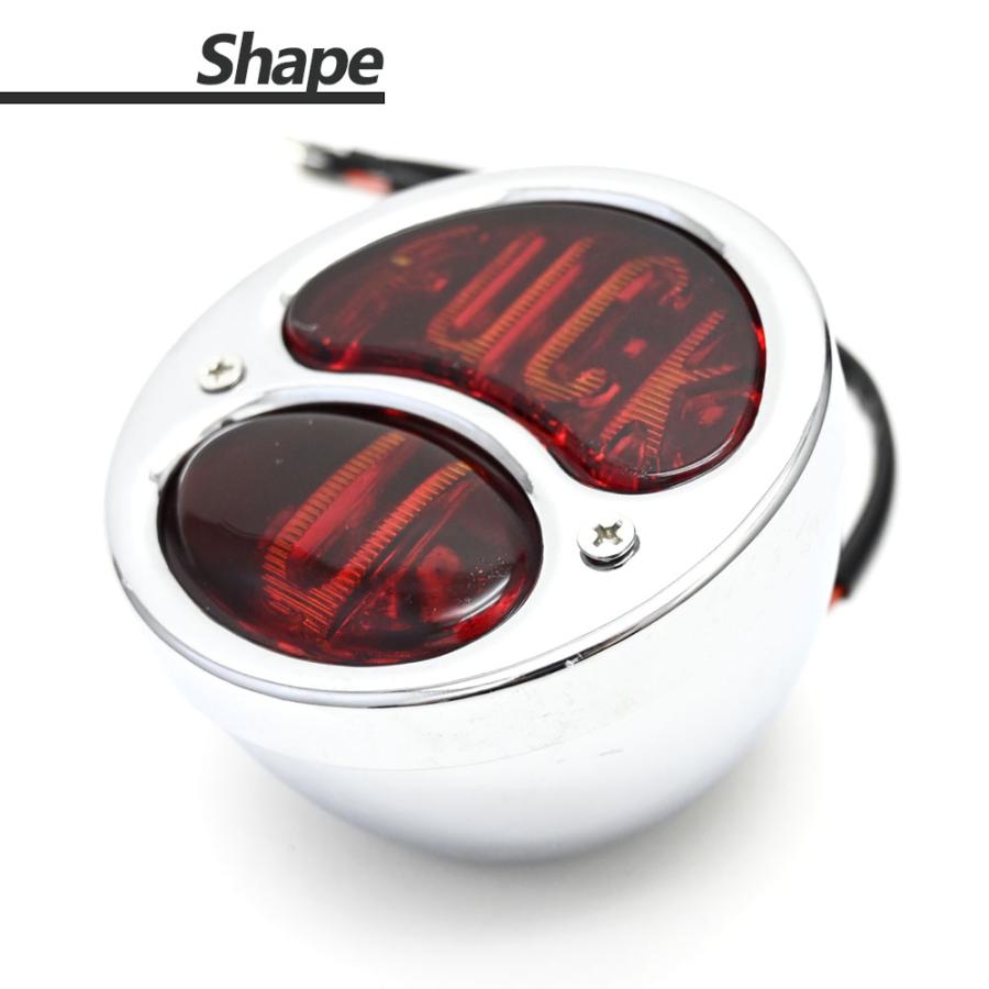 汎用 LED DUO テール ランプ STOP テールランプ ライト ハーレー