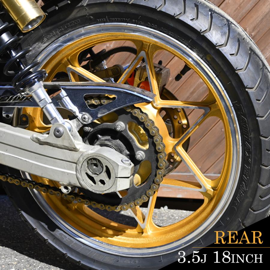 ゼファー400 ホイール キャストホイール ゴールド 前17インチ 後