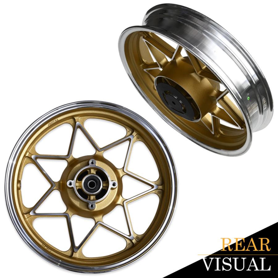 ゼファー400 ホイール キャストホイール ゴールド 前17インチ 後