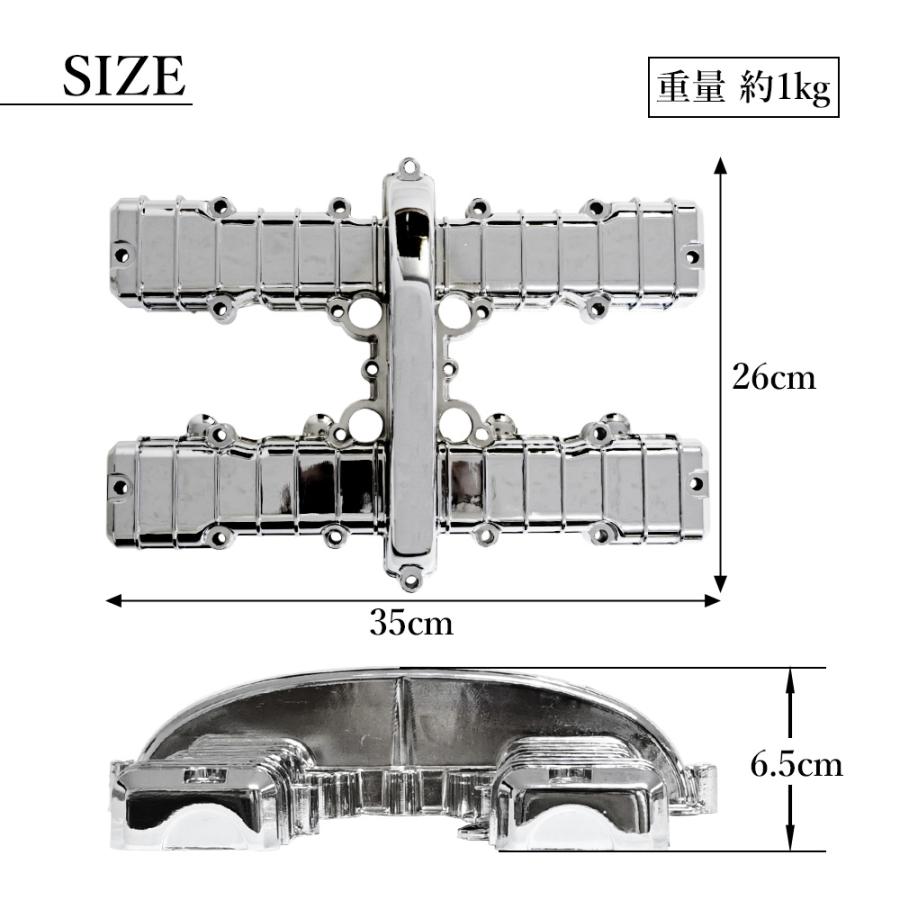 ゼファー４００　メッキ　ヘッドカバー/②ZR400C 純正 対応 ゼファー 400 メッキ ヘッドカバー ZR400C 全年式 ゼファー400