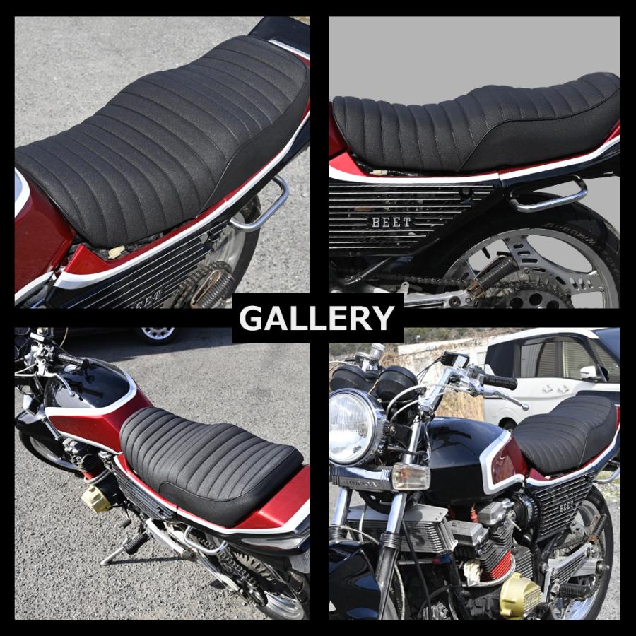 CBX400F CBX550F タックロールシート 黒 あんこ抜き 撥水加工 旧 CBX400F CBX550F タックロールシート 黒 あんこ抜き 撥水加工 旧