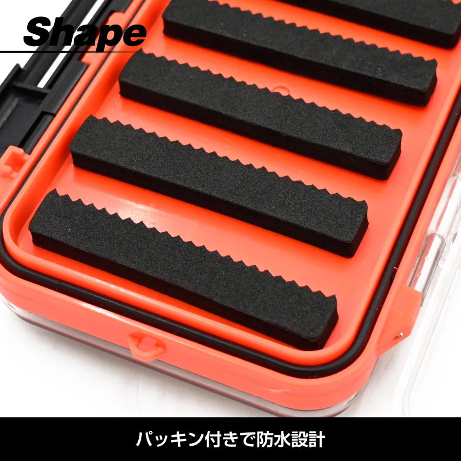 WAKU FIMAC フライケース 透明プラスチックケース ドライフライ ニンフ