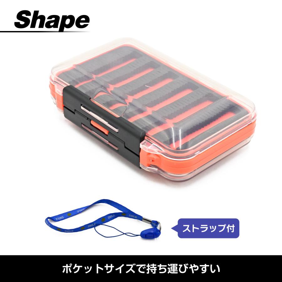 WAKU FIMAC フライケース 透明プラスチックケース ドライフライ ニンフ