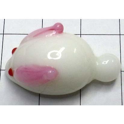 雪うさぎ ガラス細工 ミニチュア 雑貨 置物 ガラス工芸品 | 