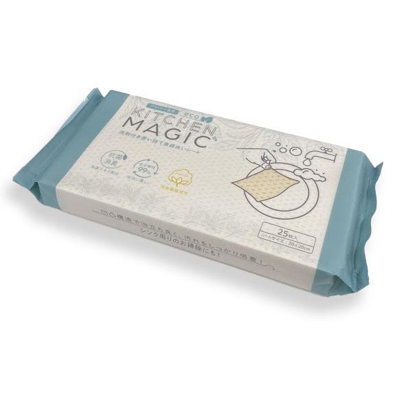 KITCHEN MAGIC 」 キッチンマジック キャンプ アウトドア 食器洗い 洗剤付きシート 10000422 リフォーム&エコ