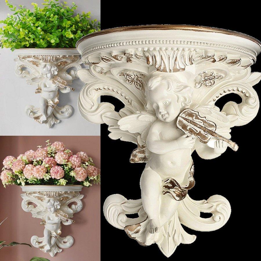 【即納】 壁掛け 天使 ヨーロッパ 豪華 アンティーク 花瓶 花瓶、花器