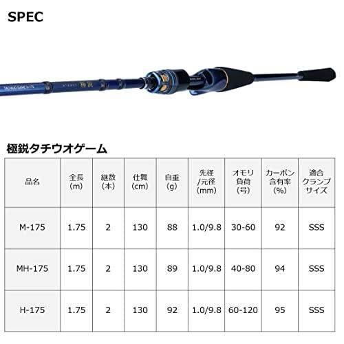 ダイワDAIWA 船竿極鋭タチウオゲーム H-175