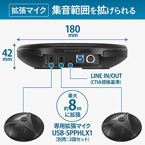 アイ・オー・データ USBスピーカーフォン 大人数向け Web会議 Zoom/Teams/Skype/Google Meet対応 スマホ・タブレット対応 ノイズリダクション機能 日_4