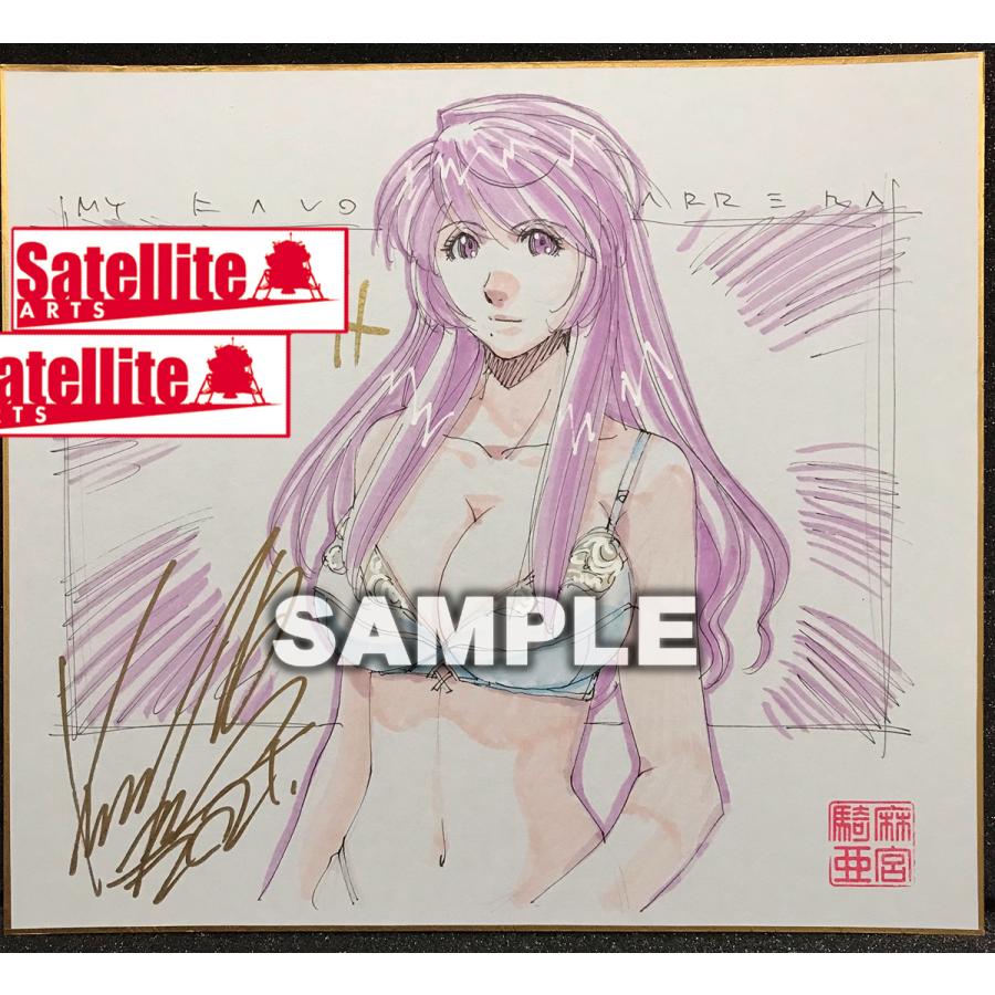 麻宮騎亜先生 セミオーダーカラーイラスト色紙 ２の画像