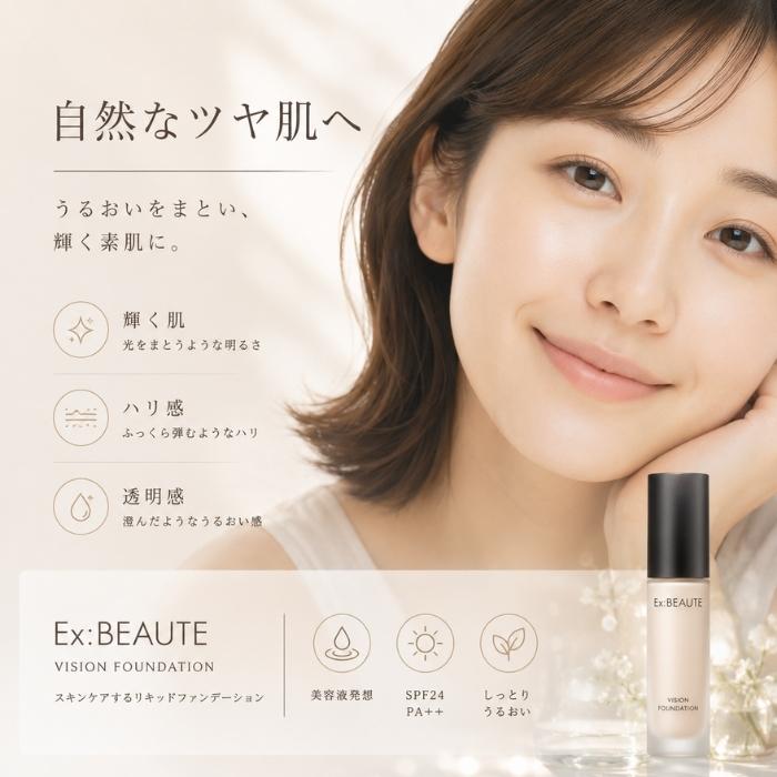 Ex：BEAUTE（エクスボーテ） ビジョン ファンデーション モイスト