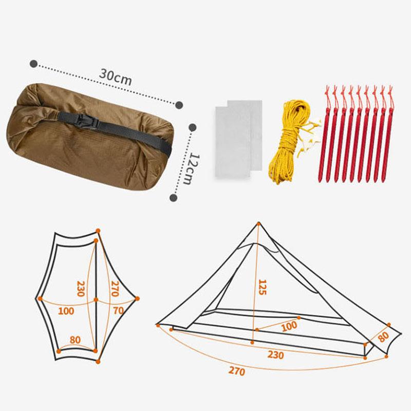 国内配送【3F UL Gear】3シーズン グランドシート付【3色