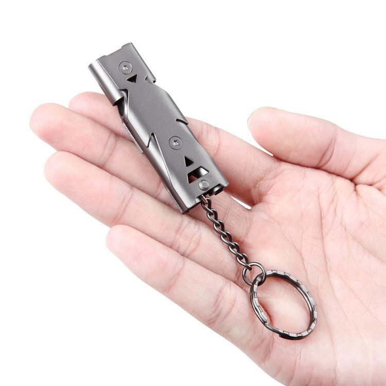 2色)150デシベル ホイッスル 耐食性に優れ、サビにくいステンレス製