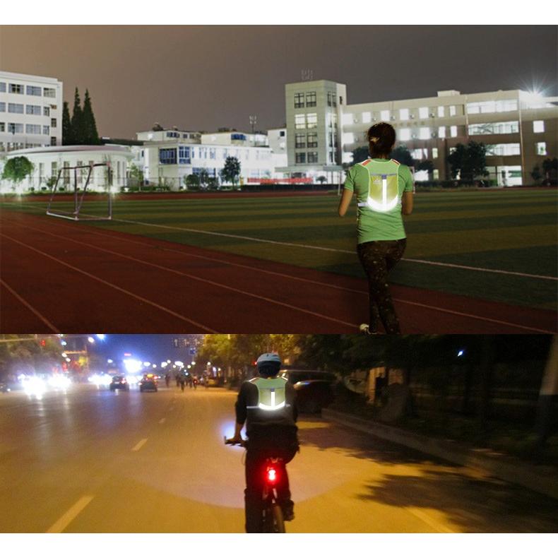 (AONIJIE) (4色) 反射板付 高通気性素材を採用したランニングベスト 安全ベスト 夜間/夕方のランニング、ウォーキング、自転車、バイク ナイトラン  E884 爆買 |  | 06