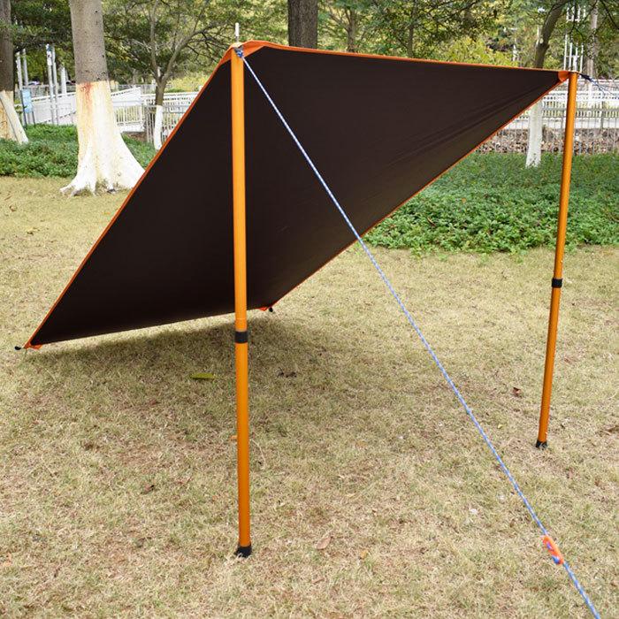 GeerTop】(ブラック・グリーン) グランドシート(130cm×210cm)テント