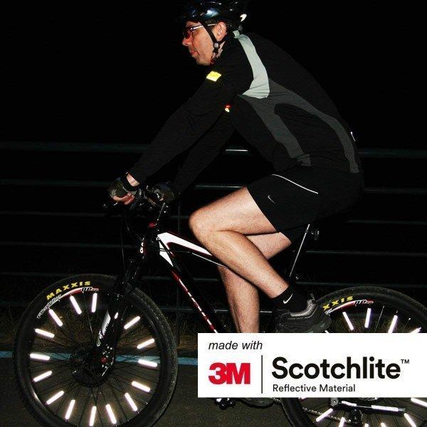 3M スコッチライト 約8cm×36本 自転車スポーク用反射クリップ スポーク