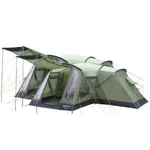 D型カラビナ付【KingCamp】最大6人用 3ルームテント ドーム型テント