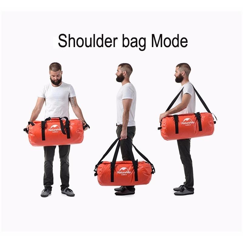 氷のう1個付 (Naturehike) 筒型 ダッフルバッグ 容量90L 防水バッグ