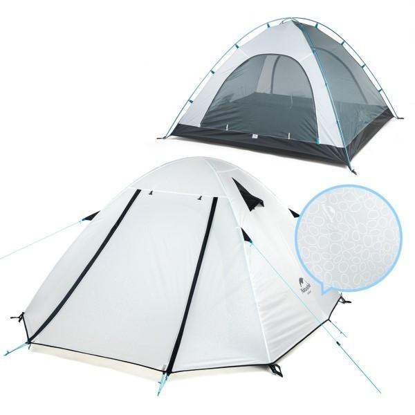 D型カラビナ付 (NatureHike) 3人用 UPF50+ 表面はエンボス加工 フライ