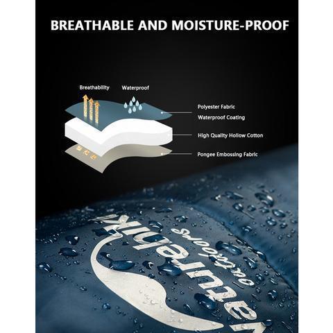 洗濯機OK【Naturehike】(S)コットンスリーピングバッグ 190×75cm 800g