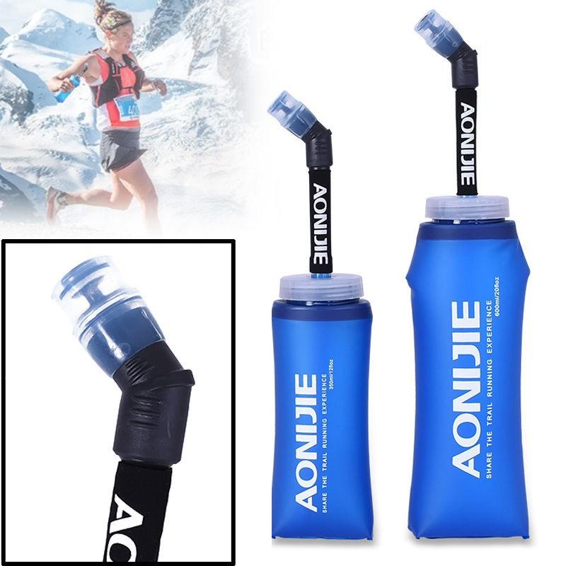 AONIJIE) 折りたためる 350ML ハイドレーション ソフトウォーター