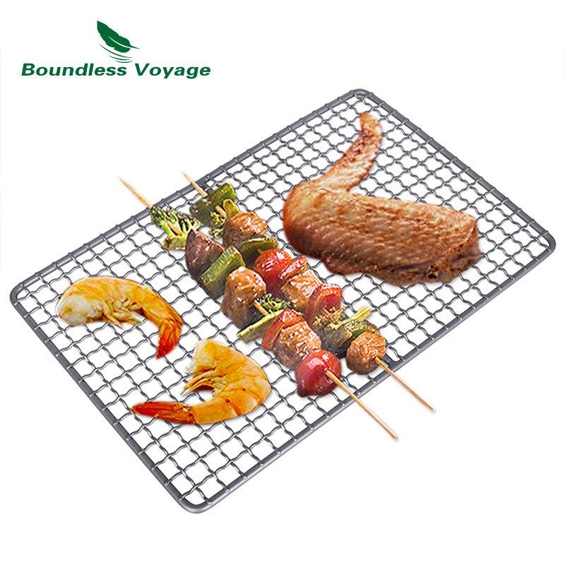 Boundless Voyage】チタン網 折り畳み 焼き網 255 x 165mm